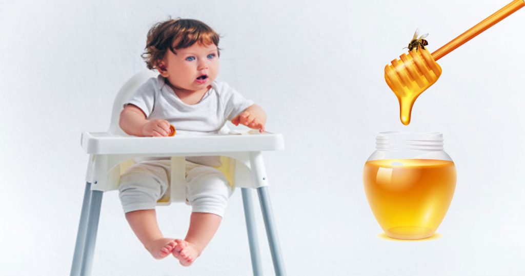 ทารกกินน้ำผึ้ง