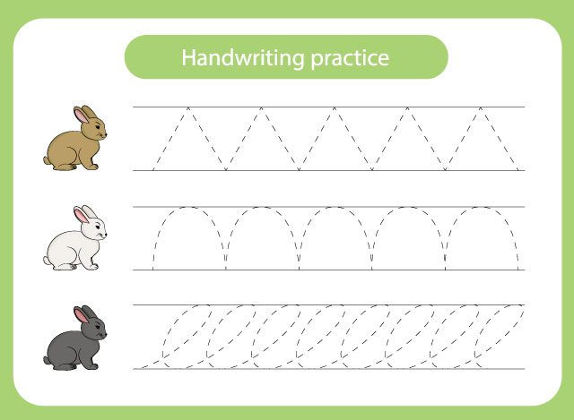 Handwriting practice sheet
