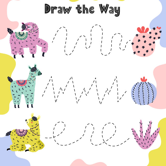 handwriting worksheet for preschool kids