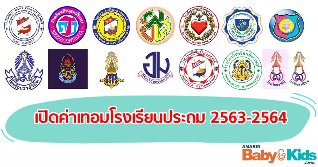 ค่าเทอมโรงเรียนประถม 2563