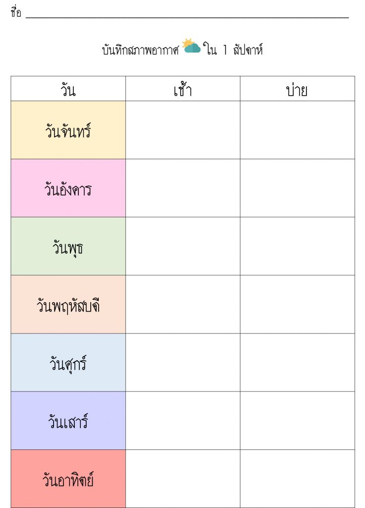 ใบงานอนุบาล 5 ขวบ