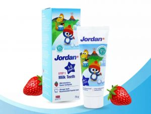 Jordan ยาสีฟันเด็ก Step 1