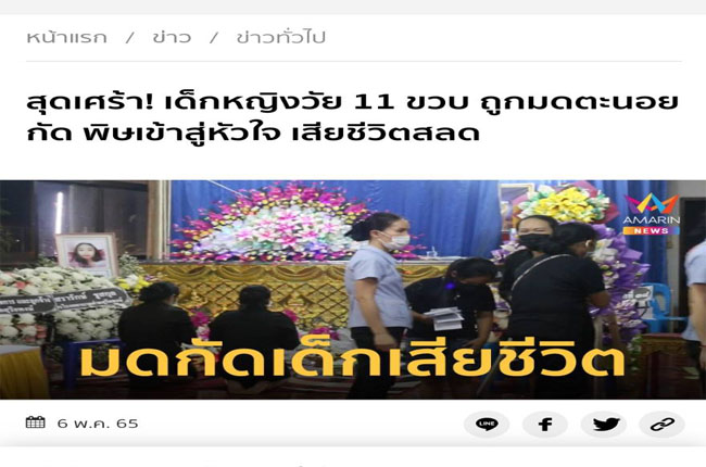 มดตะนอย กัดเด็กเสียชีวิต ขอขอบคุณภาพจาก amarintv