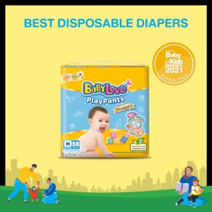 ของใช้เด็ก ผ้าอ้อมสำเร็จรูป BabyLove Playpants Premium
