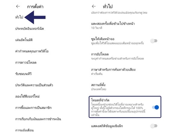 youtube บนแอปพลิเคชั่น