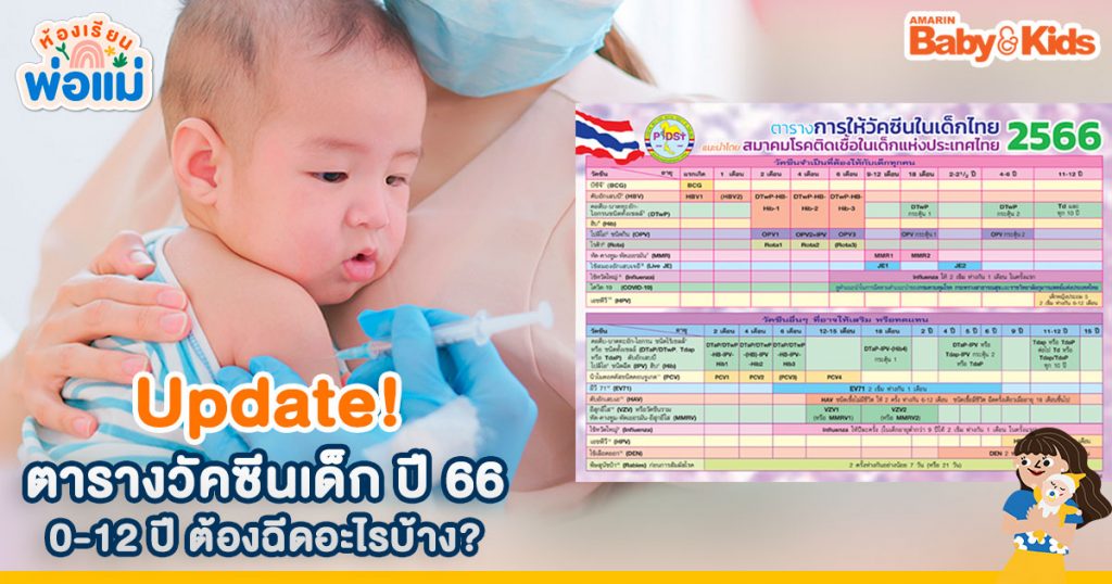 ตารางวัคซีน 2566