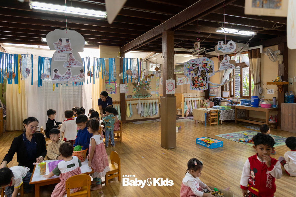 บรรยากาศห้องเรียนของโรงเรียนอนุบาลมณีรัตน์ ยานนาวา