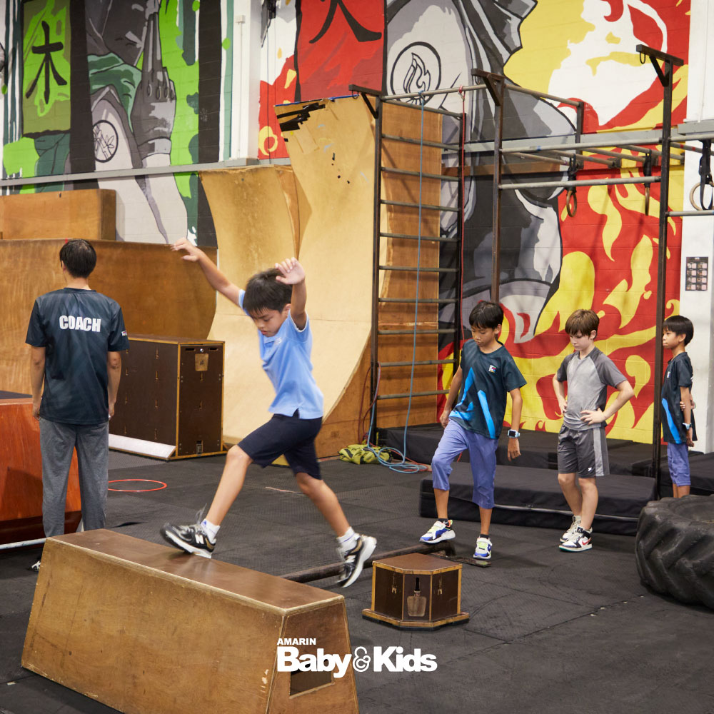 ฝึกเคลื่อนไหวแบบนินจา การกระโดด 