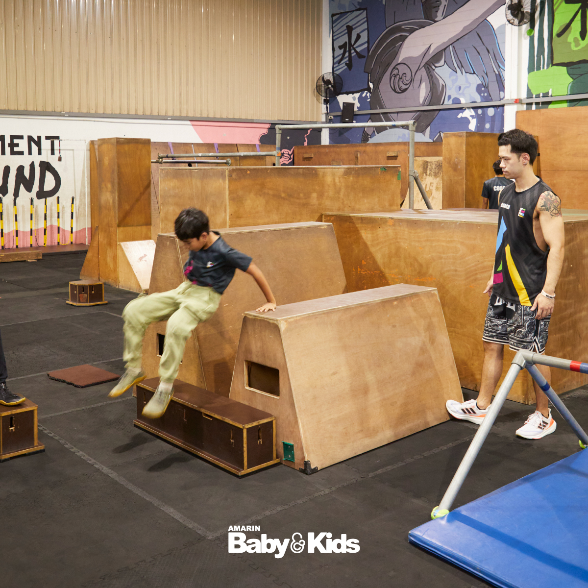 การกระโดด  ฝึกเคลื่อนไหวแบบนินจา