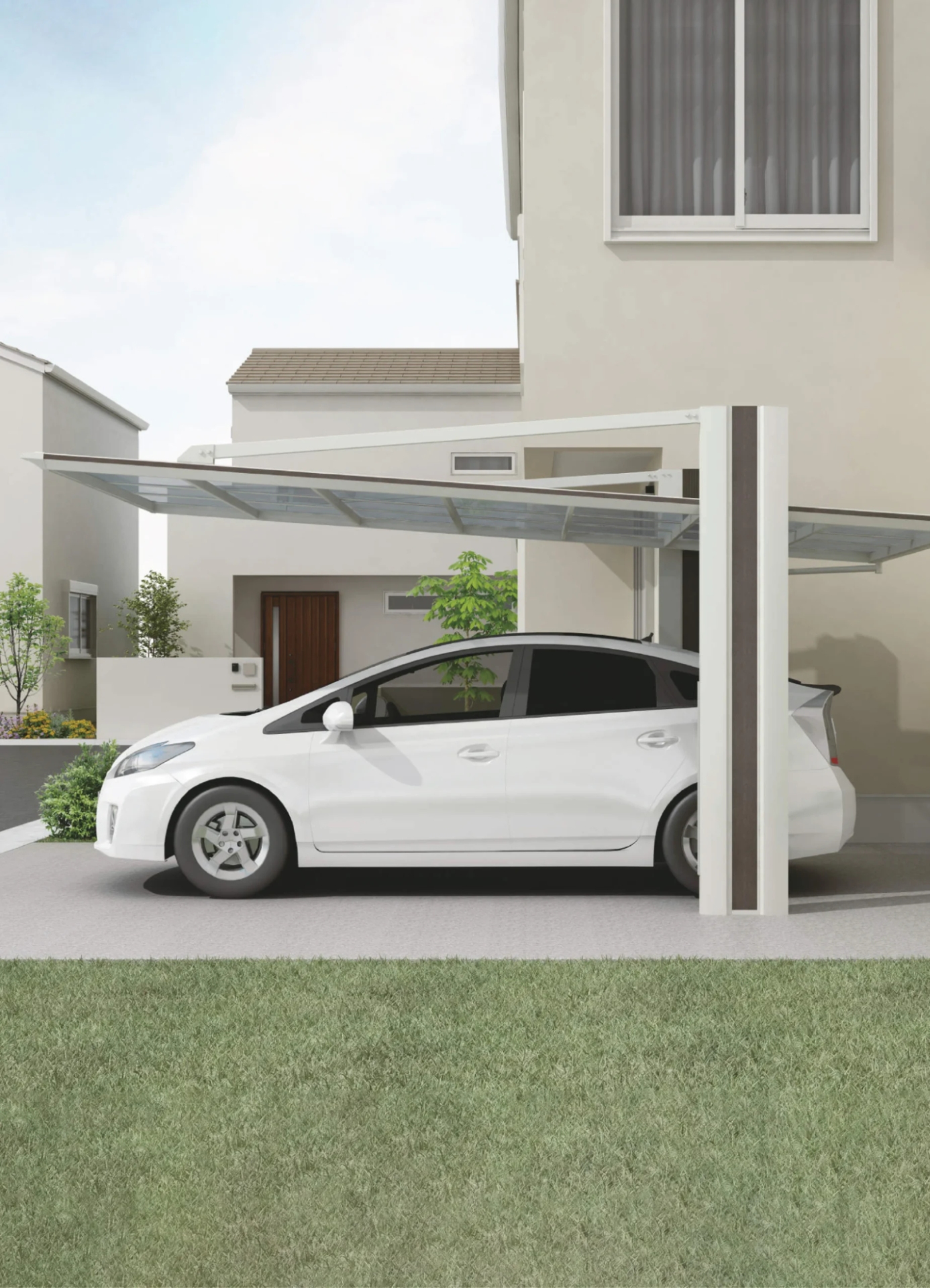 หลังคาโรงรถอะลูมิเนียม